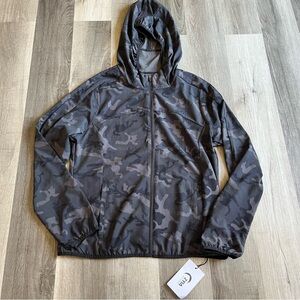 ZYIA forest camo zipper hoodie jacket